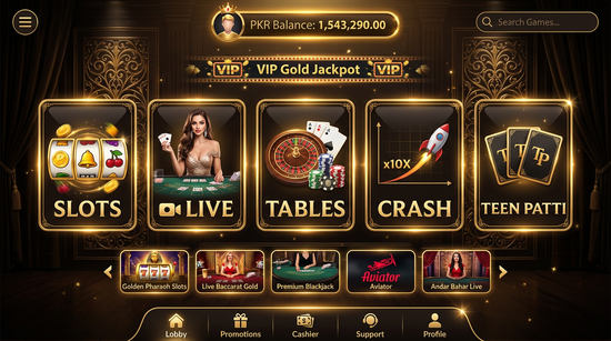 Main screen of gamespk casino page for PK players - featured in local news media