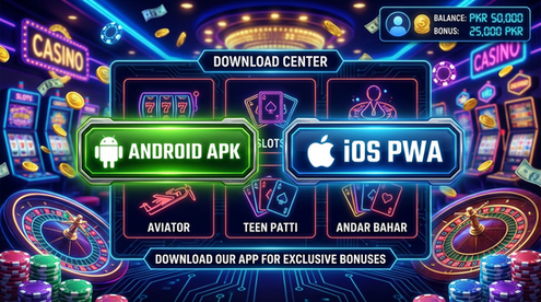 Main screen of gamespk download page for PK players - NGO partnership collaboration